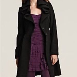 COPY - 🛍Rebecca Taylor belted ruffle wool coat Size 12